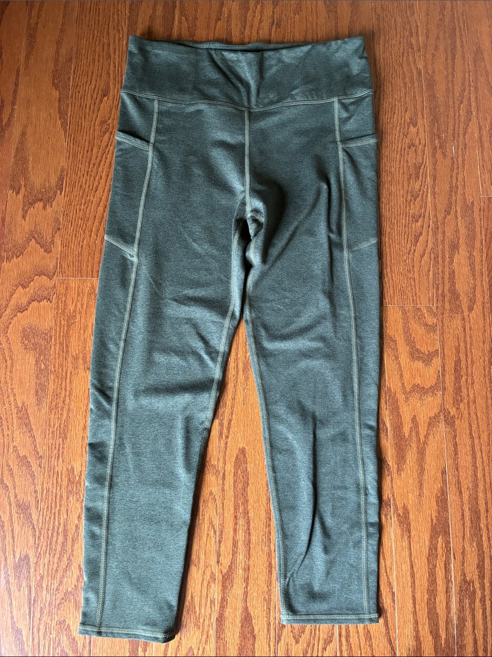 Threads 4 Thought Olive Green Active Leggings